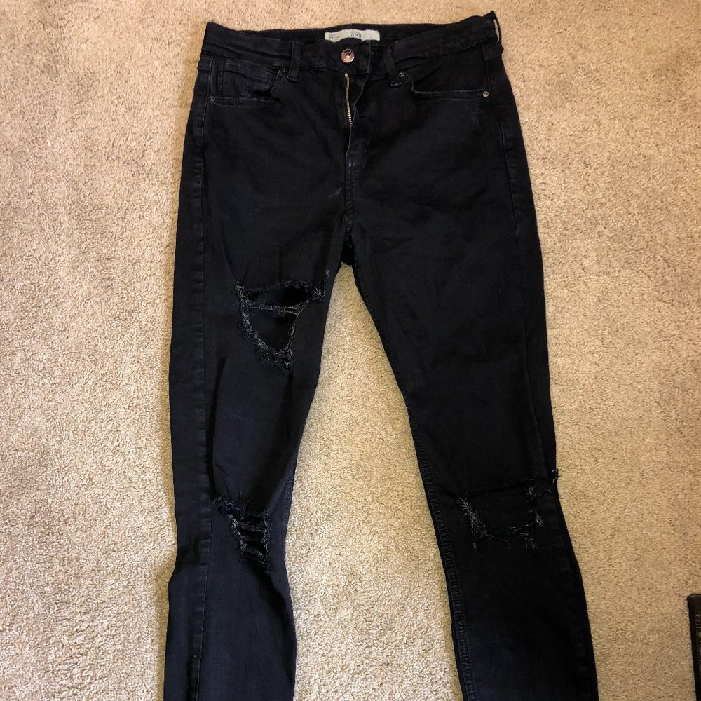 Black Skinny Jeans - size W32
